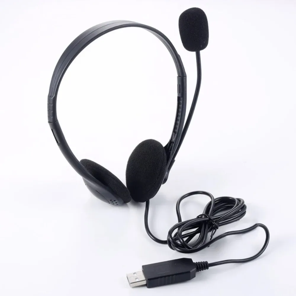 Casque PC gaming avec microphone USB, vue arrière