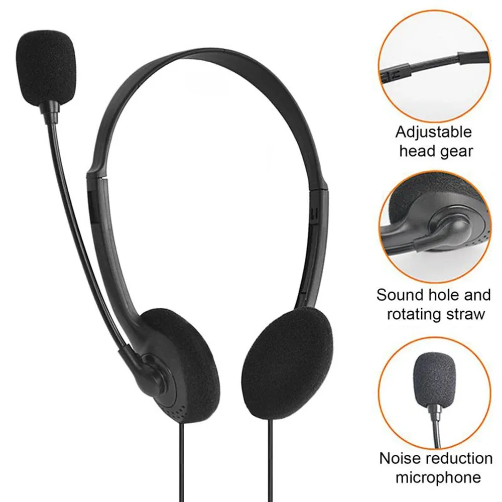 Casque PC gaming avec microphone USB, vue latérale