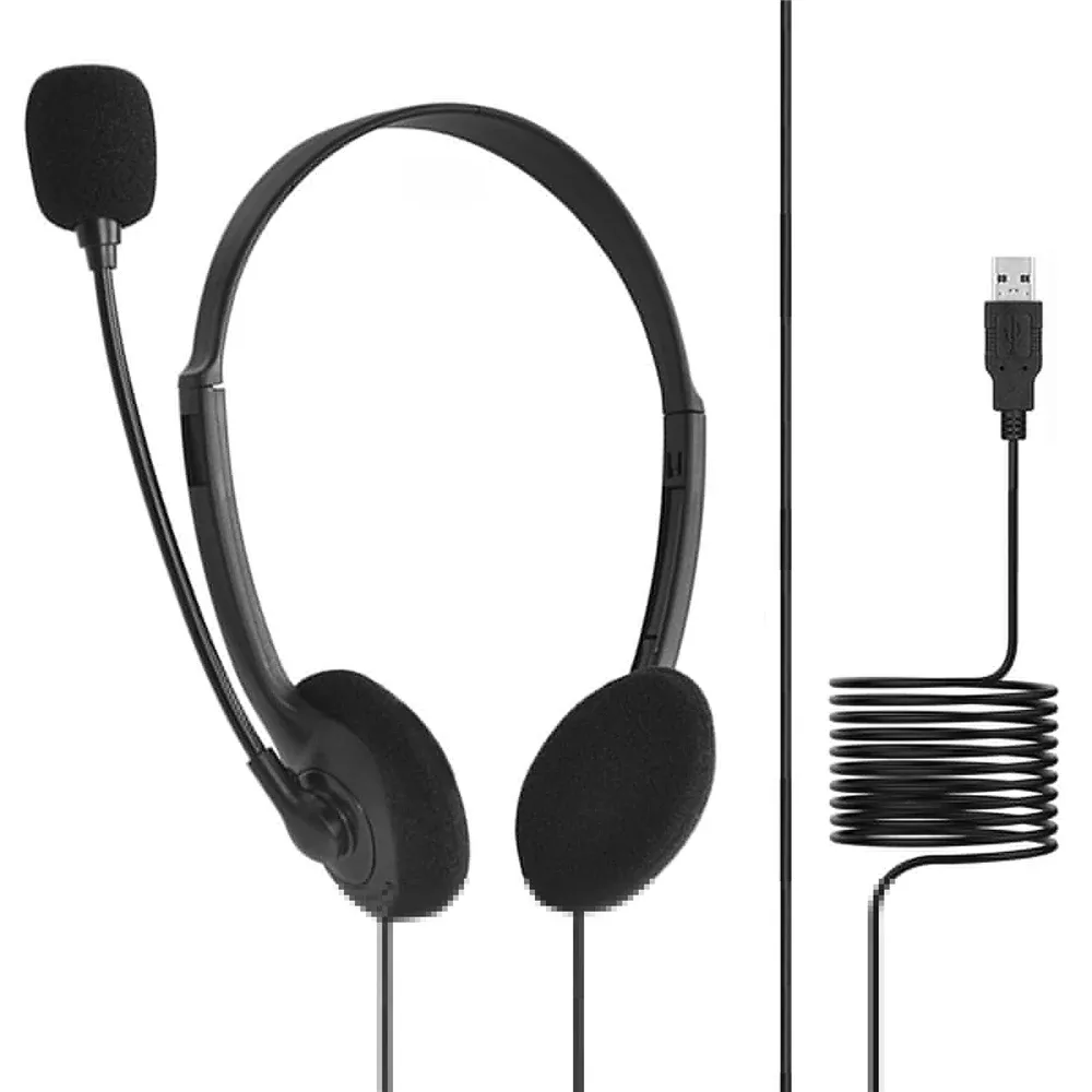 Casque filaire USB antibruit pour PC gaming avec microphone, compatible PC, Mac et ordinateur portable 7