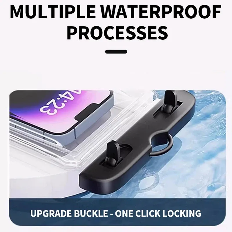 Pochette de téléphone étanche, activités aquatiques