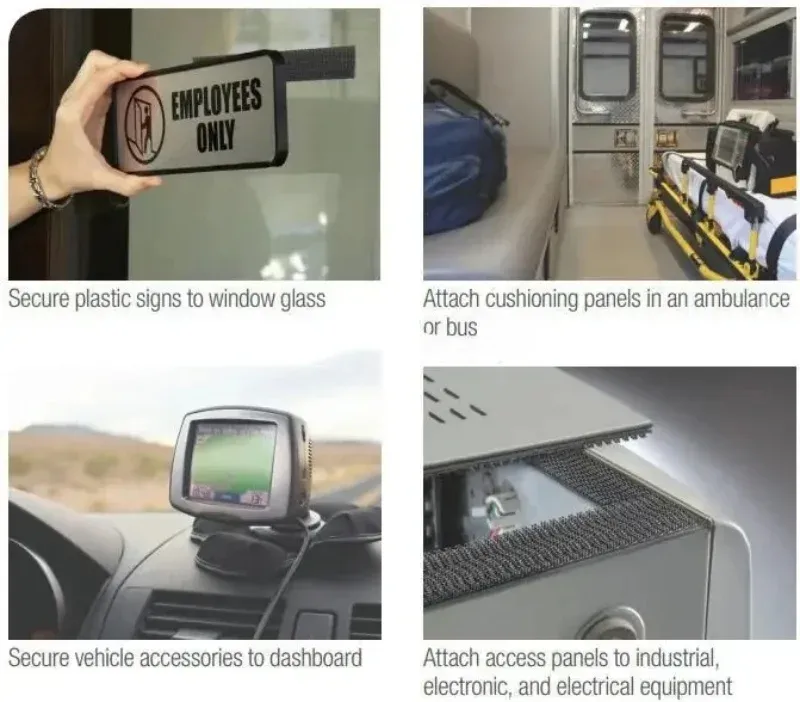 Accessoires décoratifs fixés avec le ruban