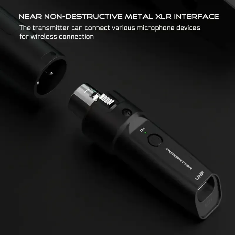 Ce ne sont pas des mots pour la traduction, mais voici le texte en français, avec le titre traduit : Système de microphone sans fil UHF, émetteur-récepteur XLR pour micro dynamique, guitare, table de mixage audio, système PA

Wait, the title is already in French. Let me give the clean version directly:

Système de microphone sans fil UHF, émetteur-récepteur XLR pour micro dynamique, guitare, table de mixage audio, système de sonorisation 4