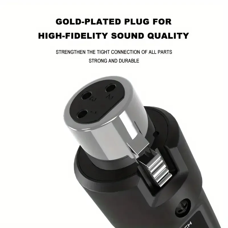Ce ne sont pas des mots pour la traduction, mais voici le texte en français, avec le titre traduit : Système de microphone sans fil UHF, émetteur-récepteur XLR pour micro dynamique, guitare, table de mixage audio, système PA

Wait, the title is already in French. Let me give the clean version directly:

Système de microphone sans fil UHF, émetteur-récepteur XLR pour micro dynamique, guitare, table de mixage audio, système de sonorisation 5