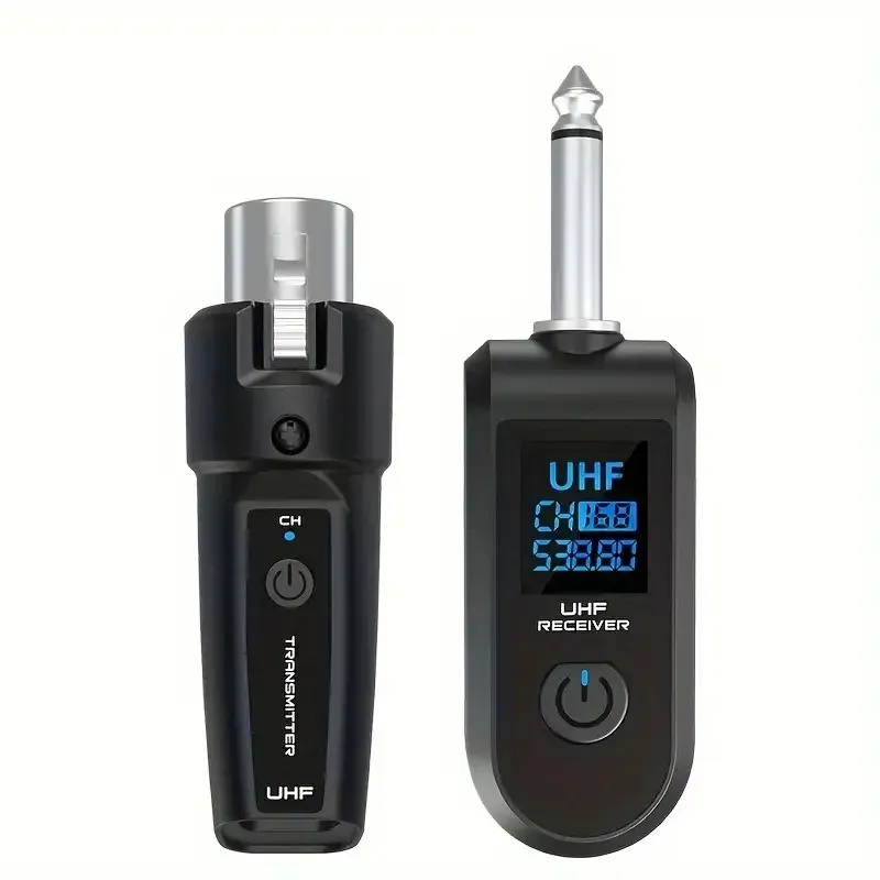 Ce ne sont pas des mots pour la traduction, mais voici le texte en français, avec le titre traduit : Système de microphone sans fil UHF, émetteur-récepteur XLR pour micro dynamique, guitare, table de mixage audio, système PA

Wait, the title is already in French. Let me give the clean version directly:

Système de microphone sans fil UHF, émetteur-récepteur XLR pour micro dynamique, guitare, table de mixage audio, système de sonorisation 7