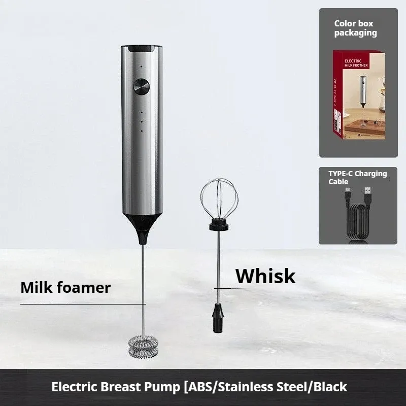 Mousseur à lait électrique rechargeable à 3 vitesses, pour usage domestique 8