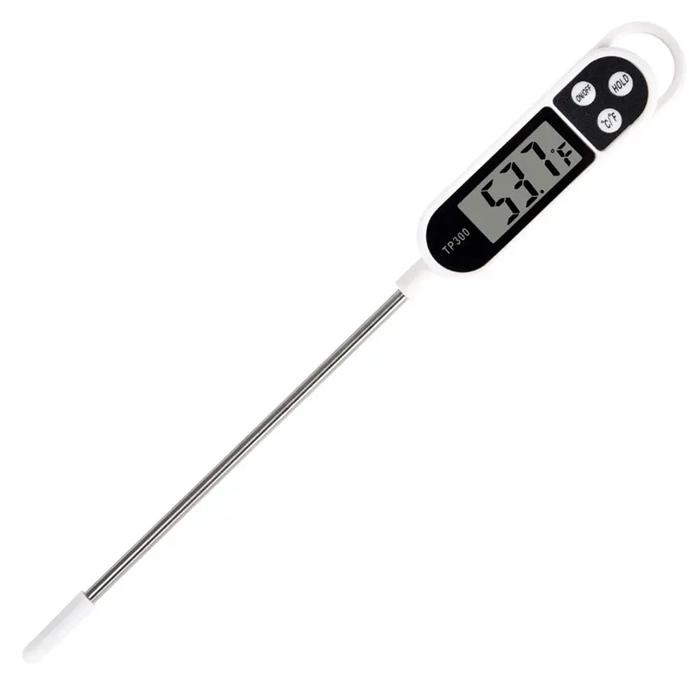 Thermomètre numérique de cuisine TP300 avec sonde alimentaire pour viande, eau et huile, idéal pour barbecue et four