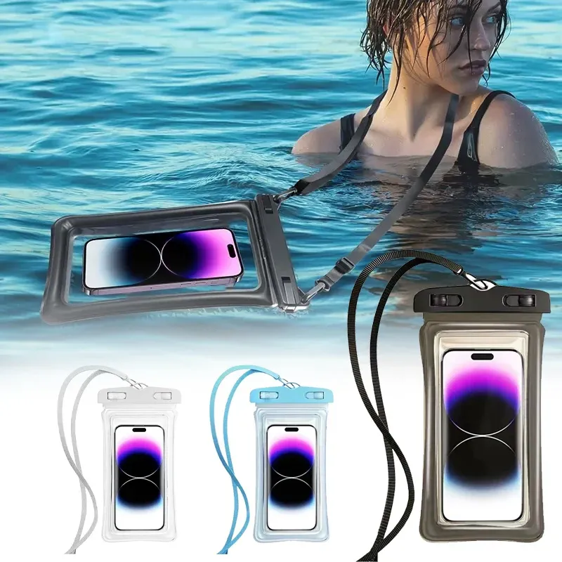 Sac étanche universel pour smartphone, flottant, pour la plongée et la natation (lot de 1 à 30 pièces) 1