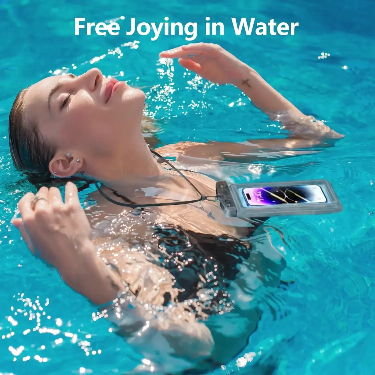 Sac étanche universel pour smartphone, flottant, pour la plongée et la natation (lot de 1 à 30 pièces) 4