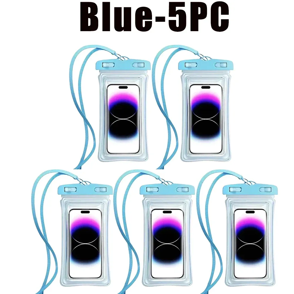Sac étanche universel pour smartphone, flottant, pour la plongée et la natation (lot de 1 à 30 pièces) 19