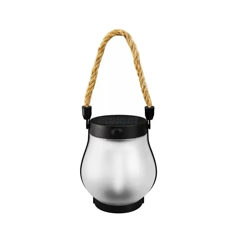 Lanterne solaire à flamme LED rechargeable USB-C, étanche et suspendue, avec effet de flamme vacillante 3D pour jardin, patio et camping 7