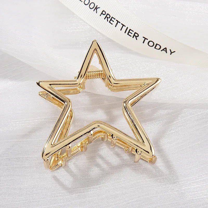 Barrettes étoiles évidées tendance au charme doux et cool pour femmes et filles, accessoires cheveux Y2K, épingles élégantes idéales en cadeau 9