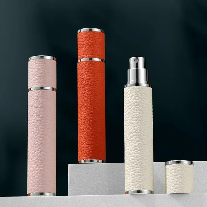 Flacon vaporisateur de parfum en cuir de 10 ml, compact et rechargeable, idéal pour le voyage 4