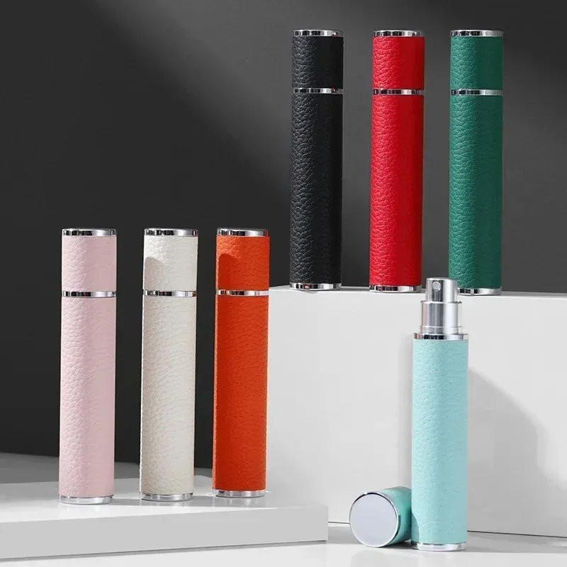 Flacon vaporisateur de parfum en cuir de 10 ml, compact et rechargeable, idéal pour le voyage 5
