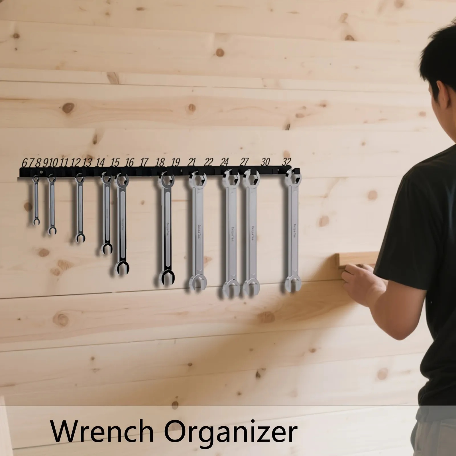 Organisateur de vis mural sous un autre angle