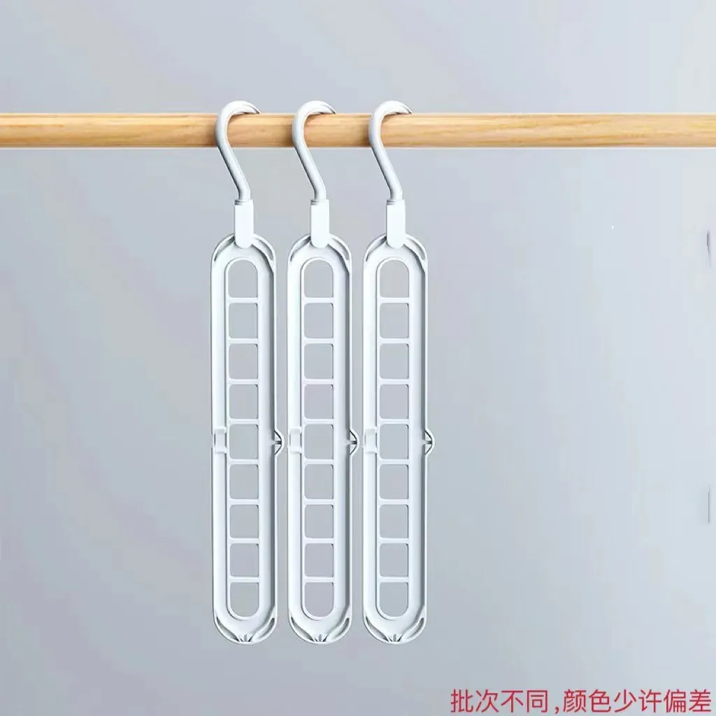 Porte-cintre magique à 9 trous pour vêtements, organisateur de penderie peu encombrant, support de rangement en cascade pour chemises, robes et manteaux 6