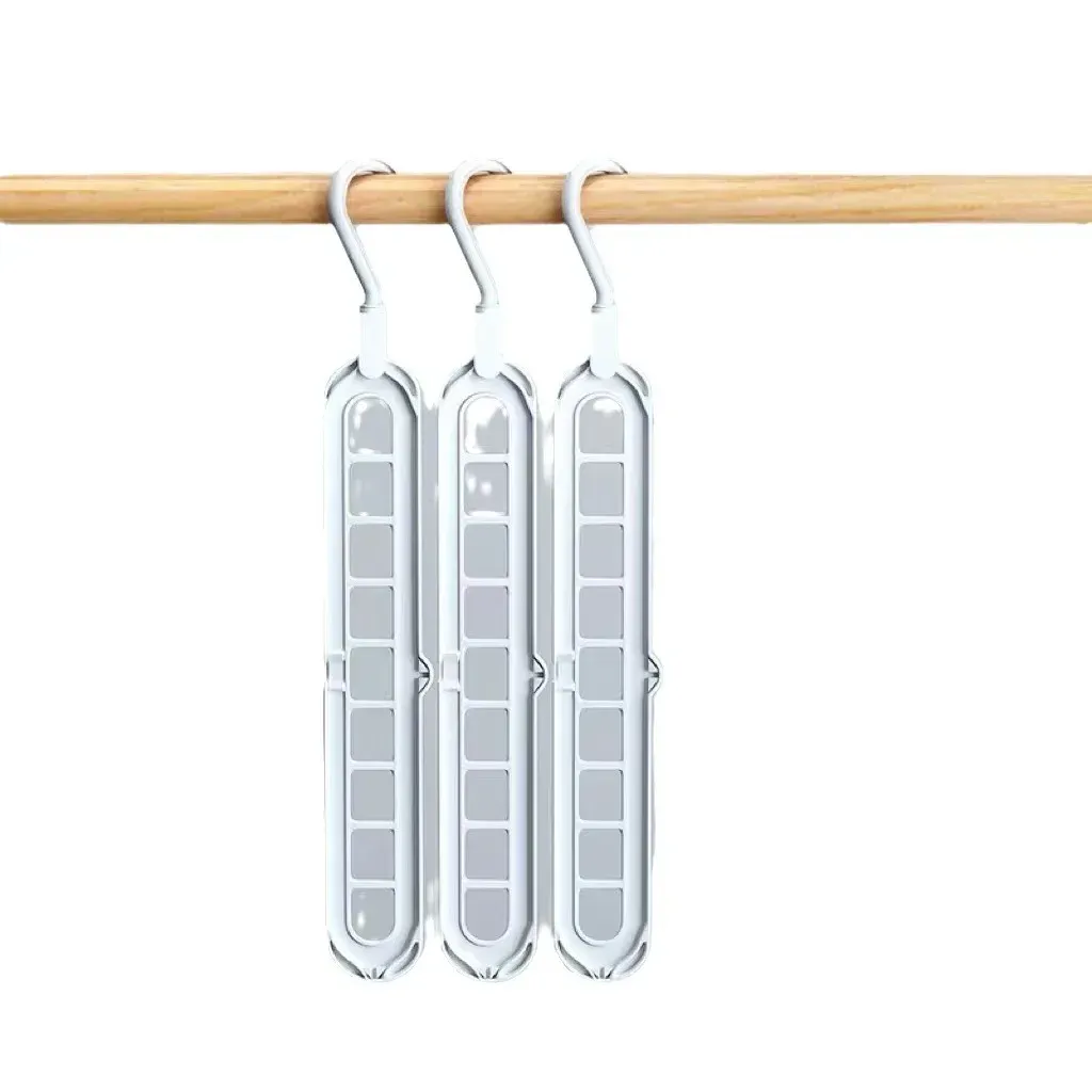 Porte-cintre magique à 9 trous pour vêtements, organisateur de penderie peu encombrant, support de rangement en cascade pour chemises, robes et manteaux 8