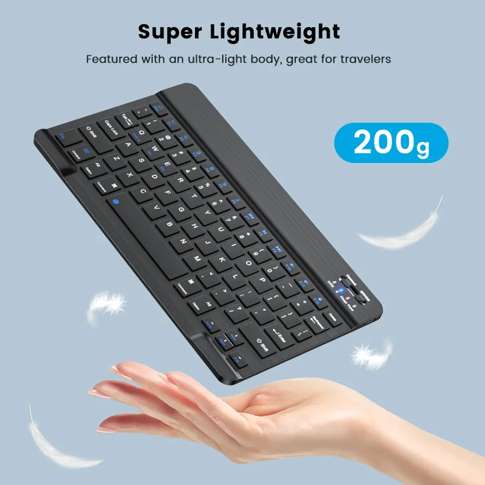Clavier sans fil en situation d'utilisation