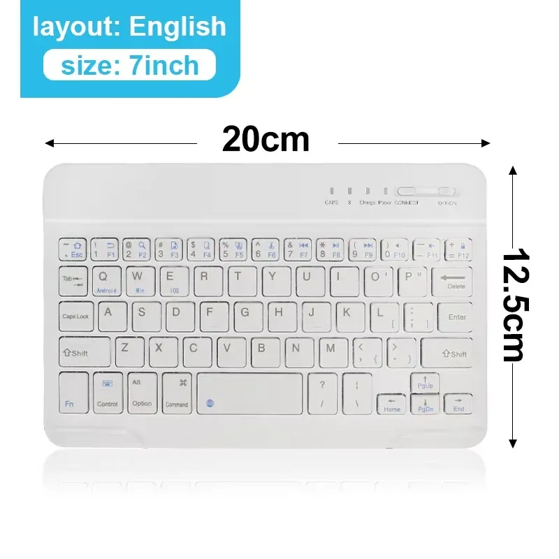 Clavier sans fil Bluetooth rechargeable et compact pour ordinateur portable, tablette et smartphone 10