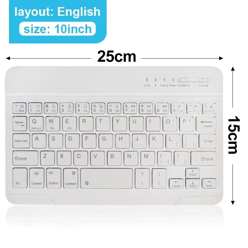 Clavier sans fil Bluetooth rechargeable et compact pour ordinateur portable, tablette et smartphone 9