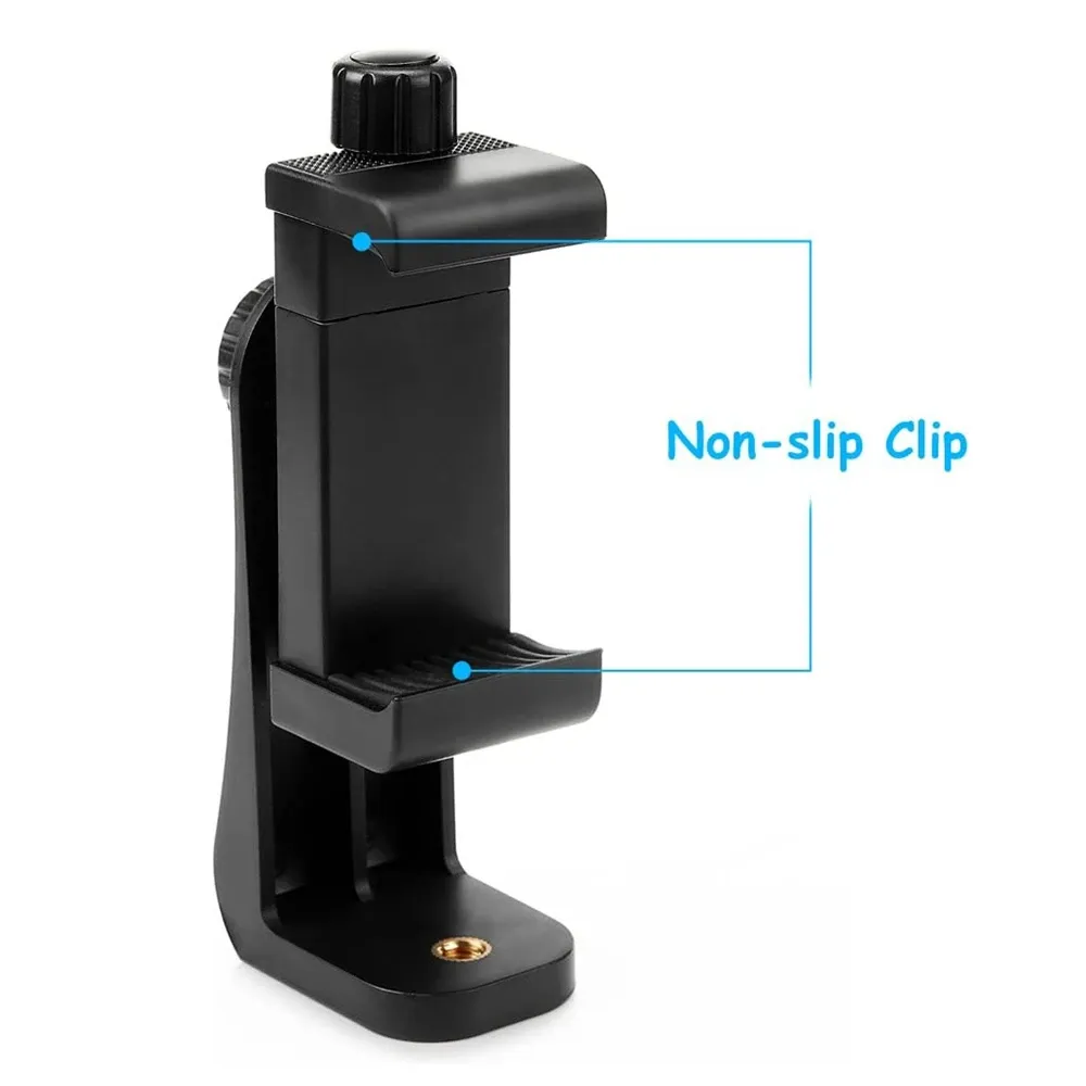 Support de téléphone rotatif à 360° compatible avec les vis 1/4", trépied de bureau et adaptateur pour iPhone et Huawei 2