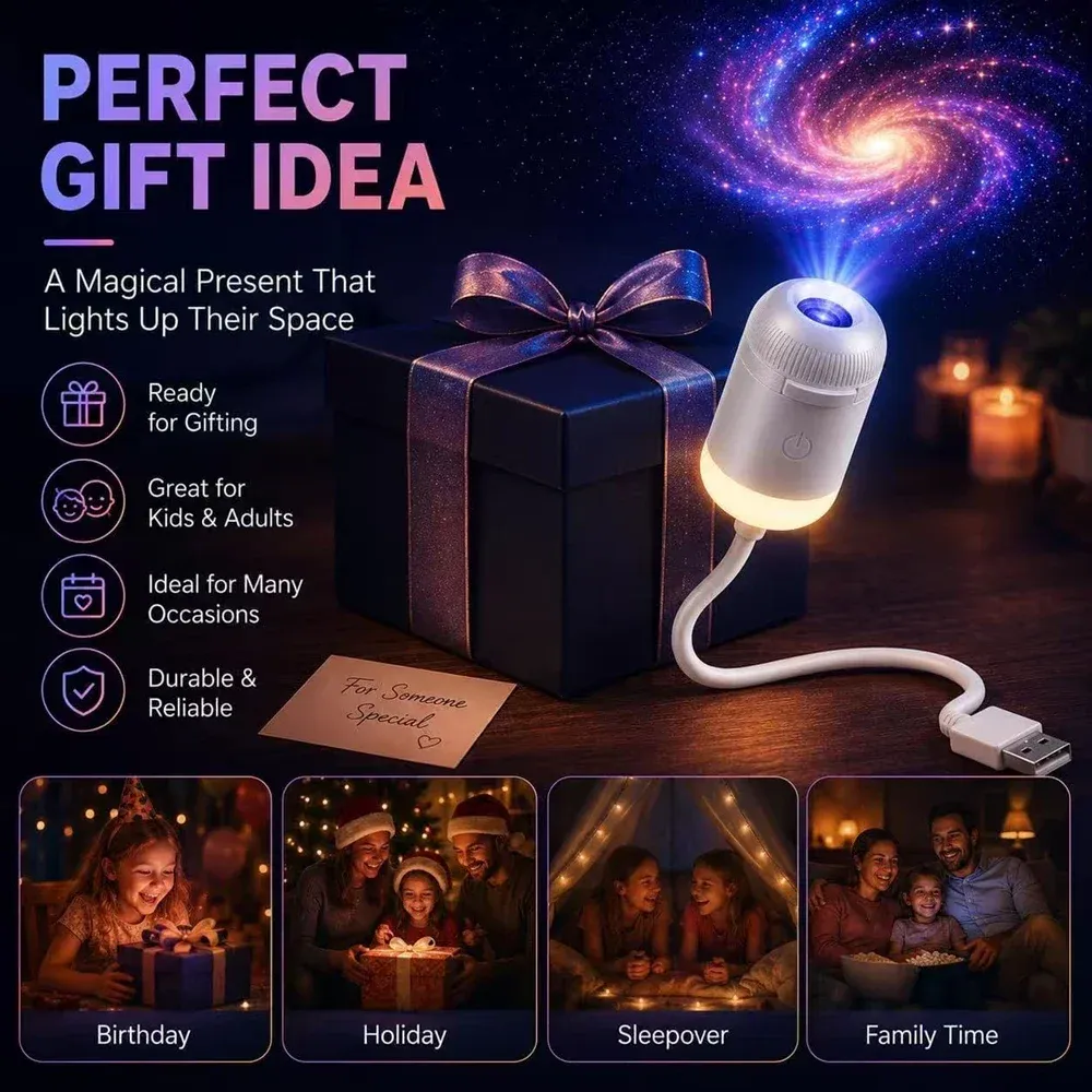 Projecteur galaxie design compact