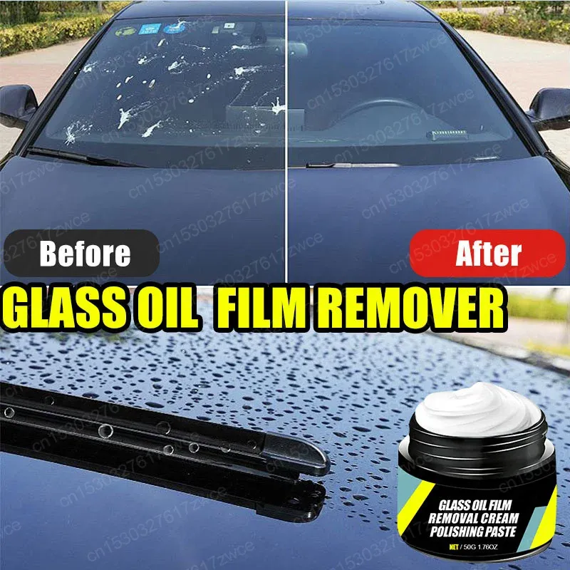 Kit de revêtement hydrophobe pour pare-brise de voiture, pâte de nettoyage anti-film d'huile, traitement anti-pluie 3