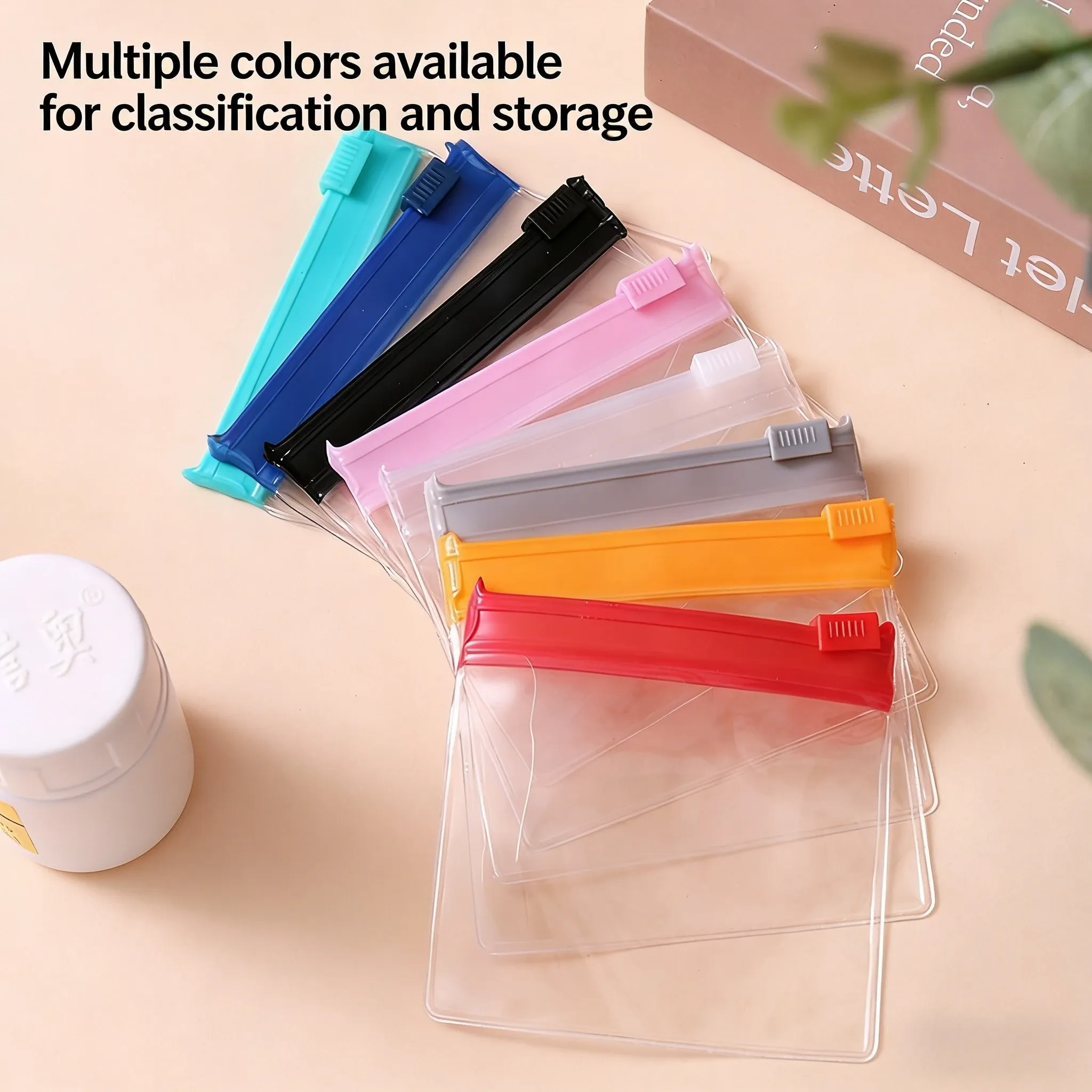 Lot de 7 pochettes à pilules réutilisables auto-scellantes avec fermeture éclair, organiseur translucide pour médicaments et voyages 5