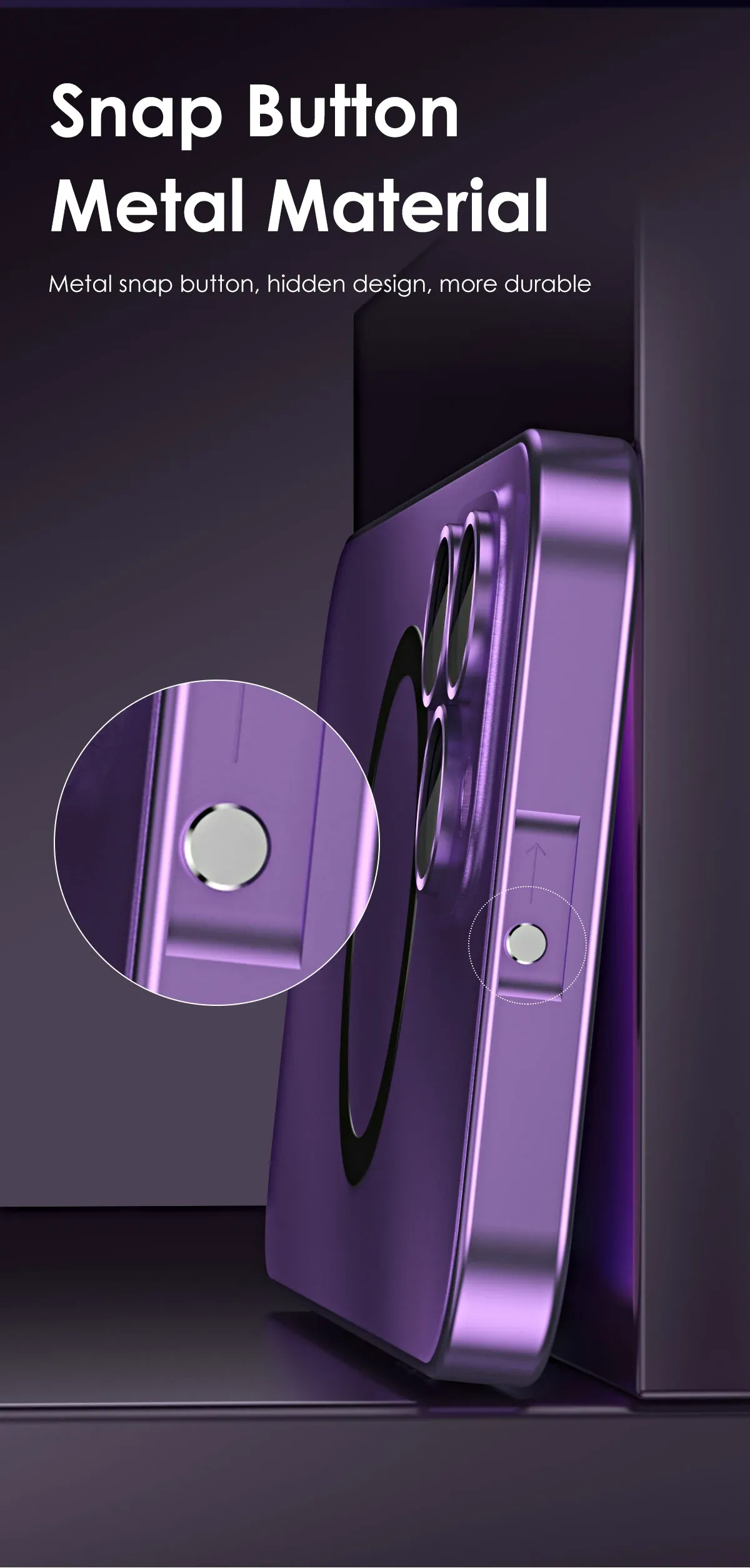 Coque magnétique détails des contours