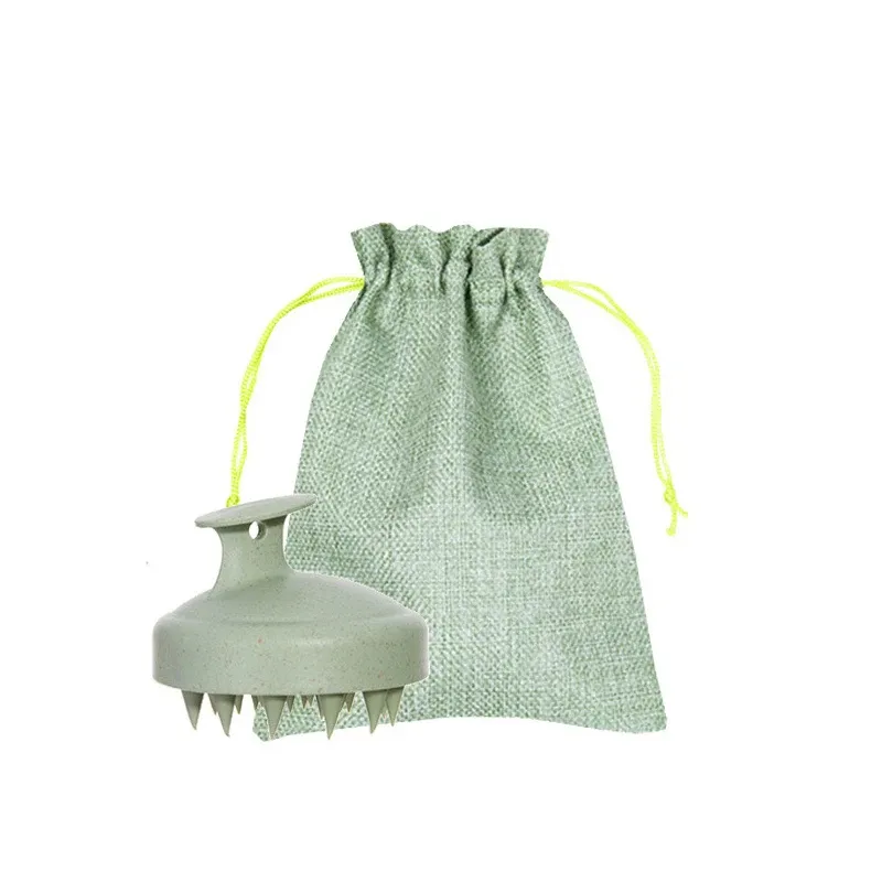Brosse à shampooing en silicone pour massage du cuir chevelu, peigne de lavage des cheveux, massage corporel pour la douche et le bain, 1 pièce 7