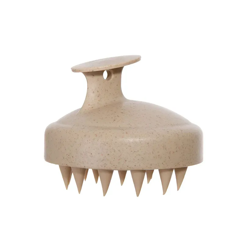 Brosse à shampooing en silicone pour massage du cuir chevelu, peigne de lavage des cheveux, massage corporel pour la douche et le bain, 1 pièce 10
