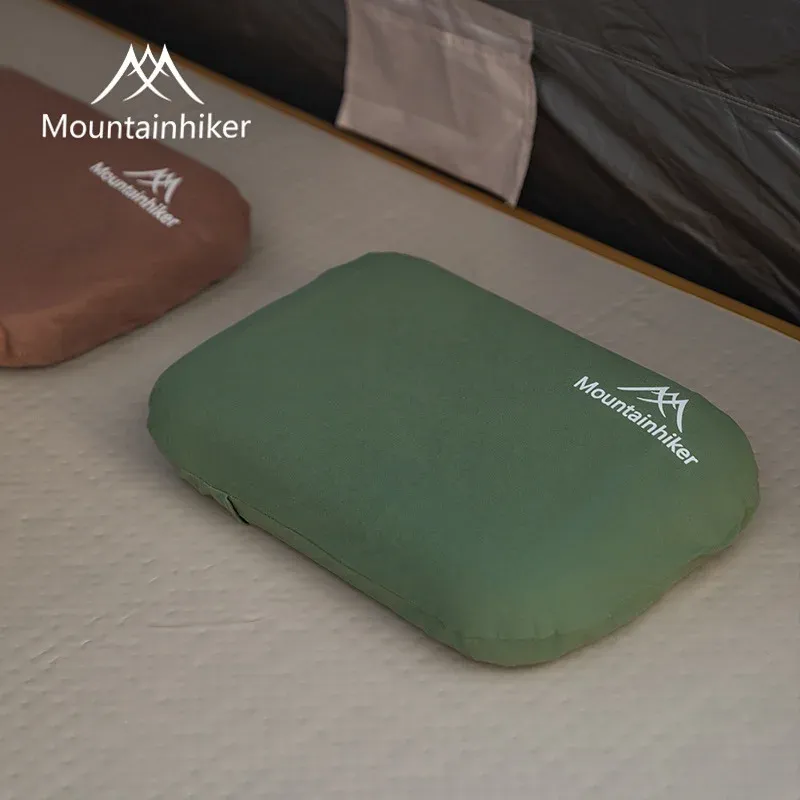 Oreiller de camping autogonflant MOUNTAINHIKER, oreiller de voyage ultraléger en mousse, oreiller compact pour le plein air, oreiller de cou 3