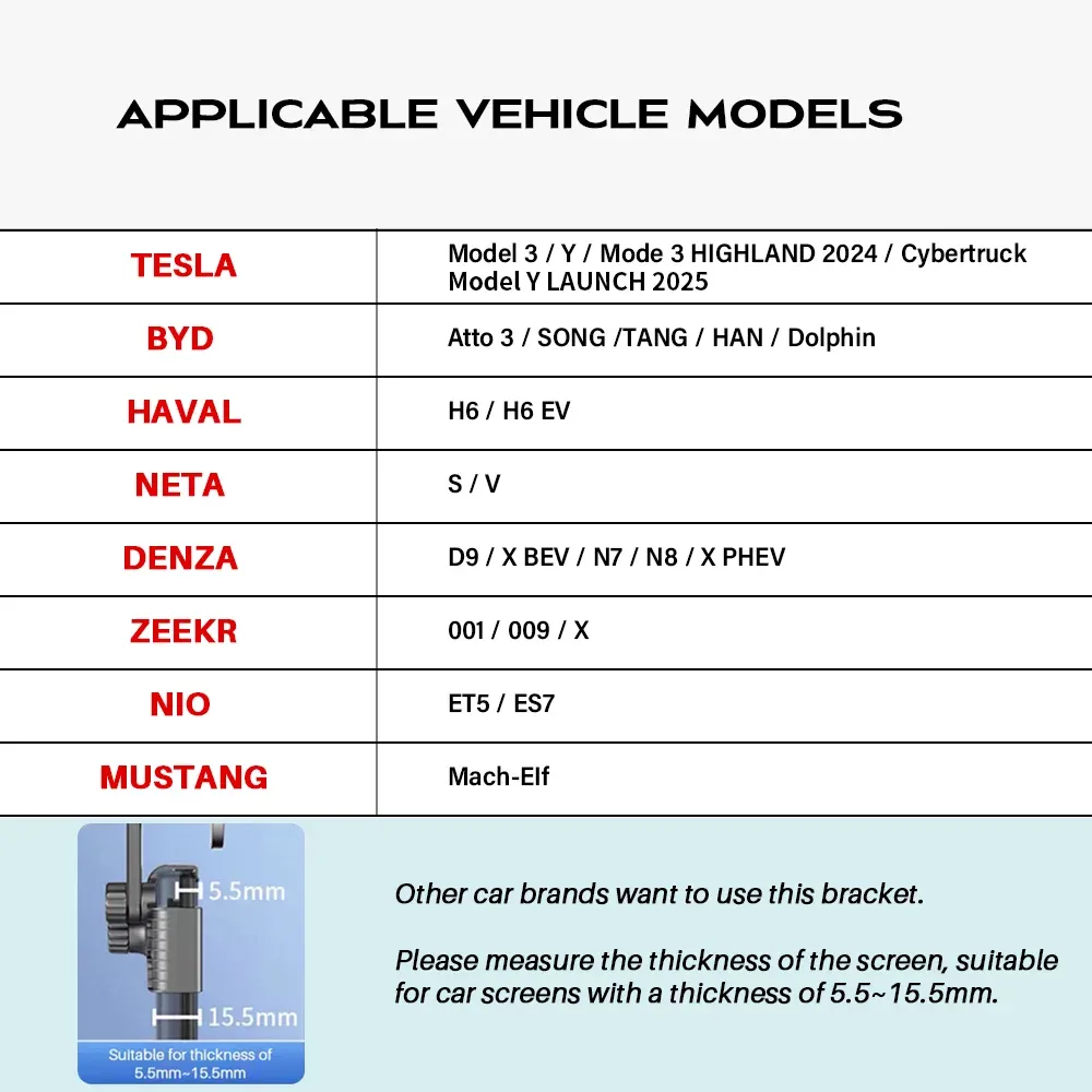 Support de téléphone magnétique pour voiture Qi2.2 25W avec chargeur sans fil compatible MagSafe pour Tesla Model Y L JUNIPER 3 HIGHLAND 2026 4