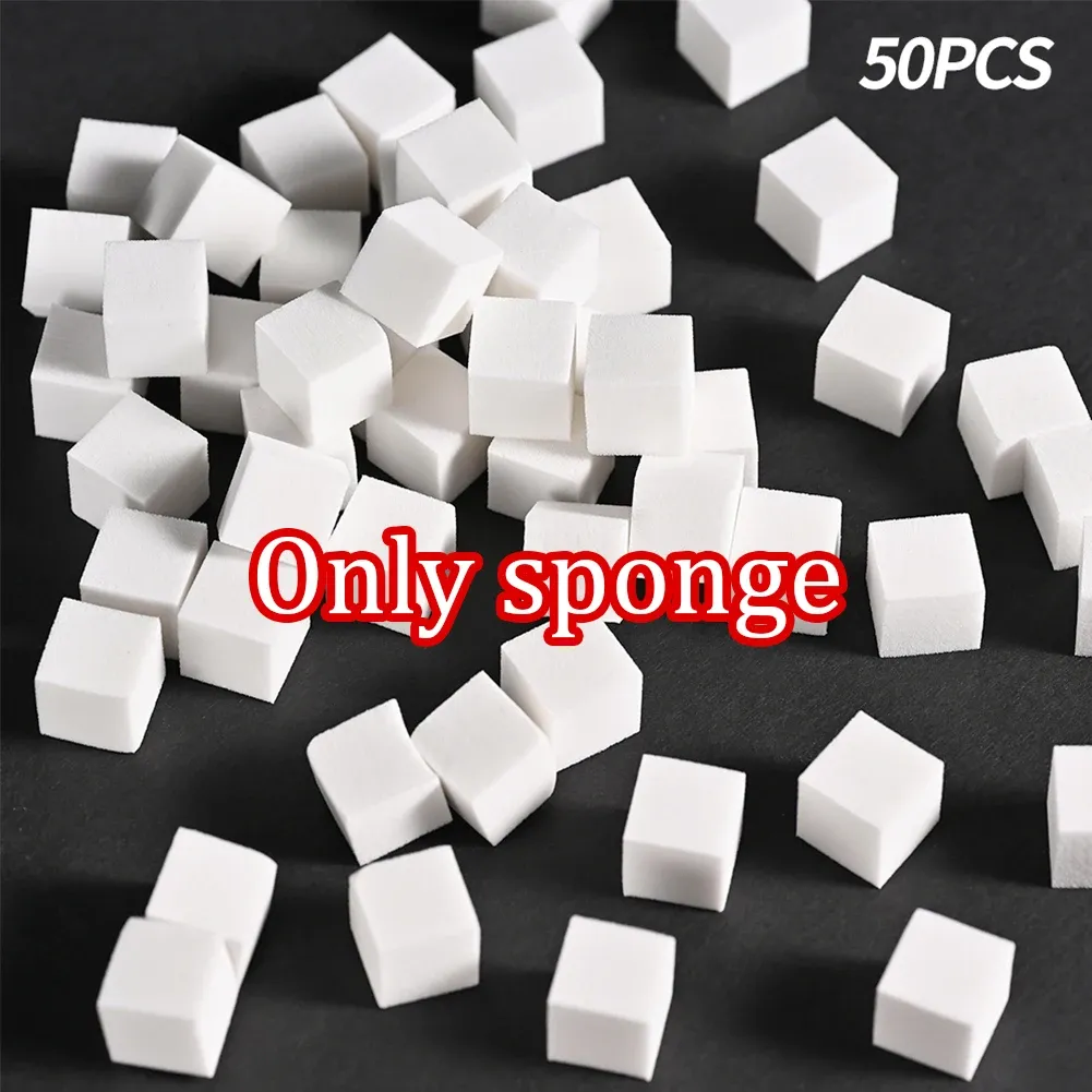 Ensemble d'éponges souples et pinces pour nail art, 10 x 10 mm, 50 pièces 8