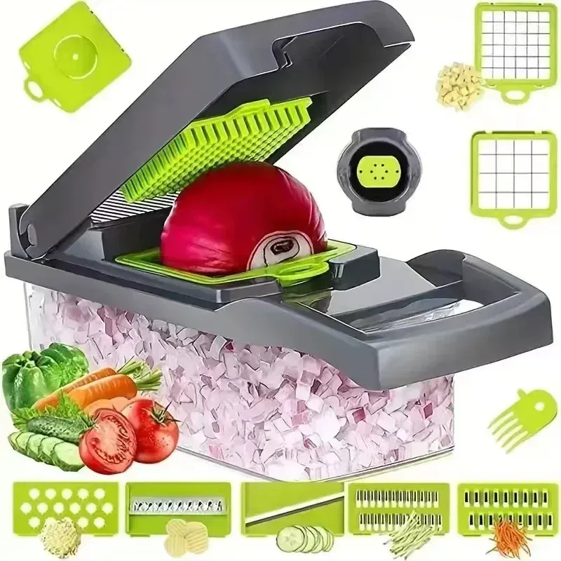 Coupe-légumes portable multifonction avec trancheuse et râpe pour carottes, pommes de terre, fruits et légumes 5
