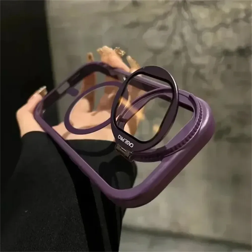 Coque transparente avec protection d'objectif, zoom détail