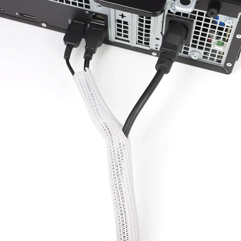 Gaine extensible tressée en PET pour câbles, 1 à 50 m, Ø 2 à 50 mm, flexible, auto-fermante et isolante 6