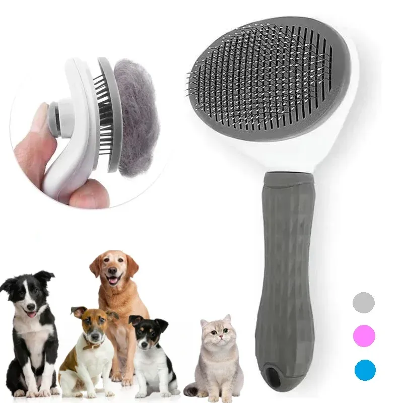 Peigne autonettoyant pour animaux de compagnie - Image 1