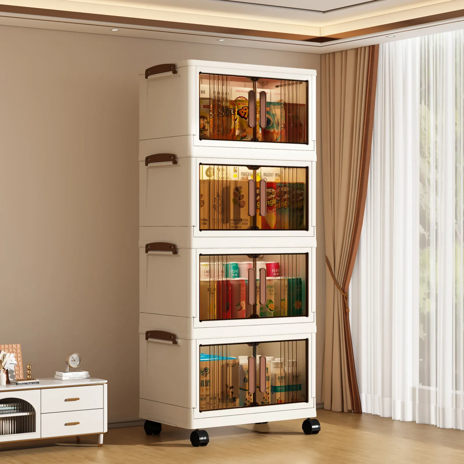 Armoire de rangement dans une chambre d'enfant
