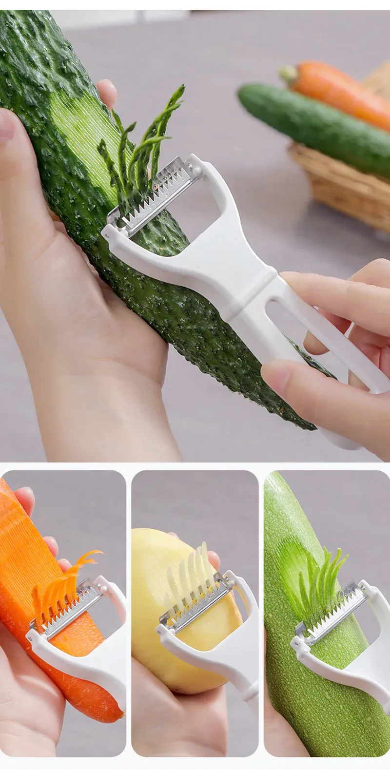 Détail de la râpe à légumes multifonction