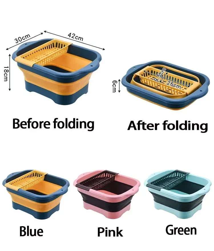 Passoire pliable en silicone, usage quotidien