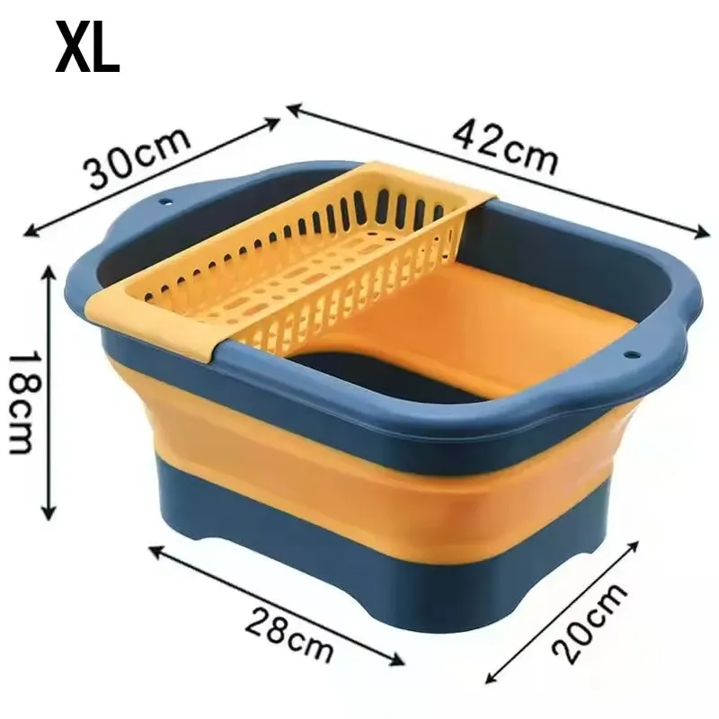 Passoire pliable en silicone pour fruits et légumes, égouttoir de cuisine 7