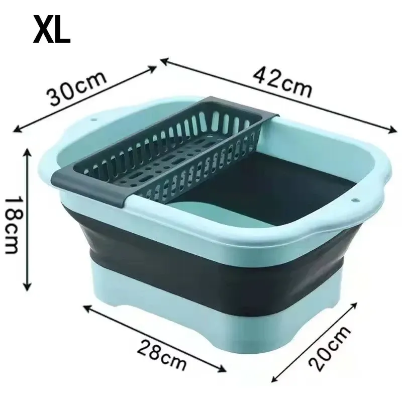 Passoire pliable en silicone pour fruits et légumes, égouttoir de cuisine 8