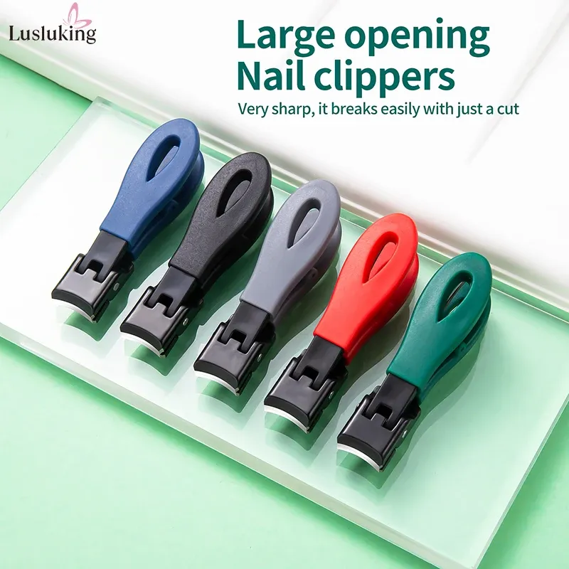 Coupe-ongles grande mâchoire en acier inoxydable, anti-éclaboussures, ouverture 8 mm 5