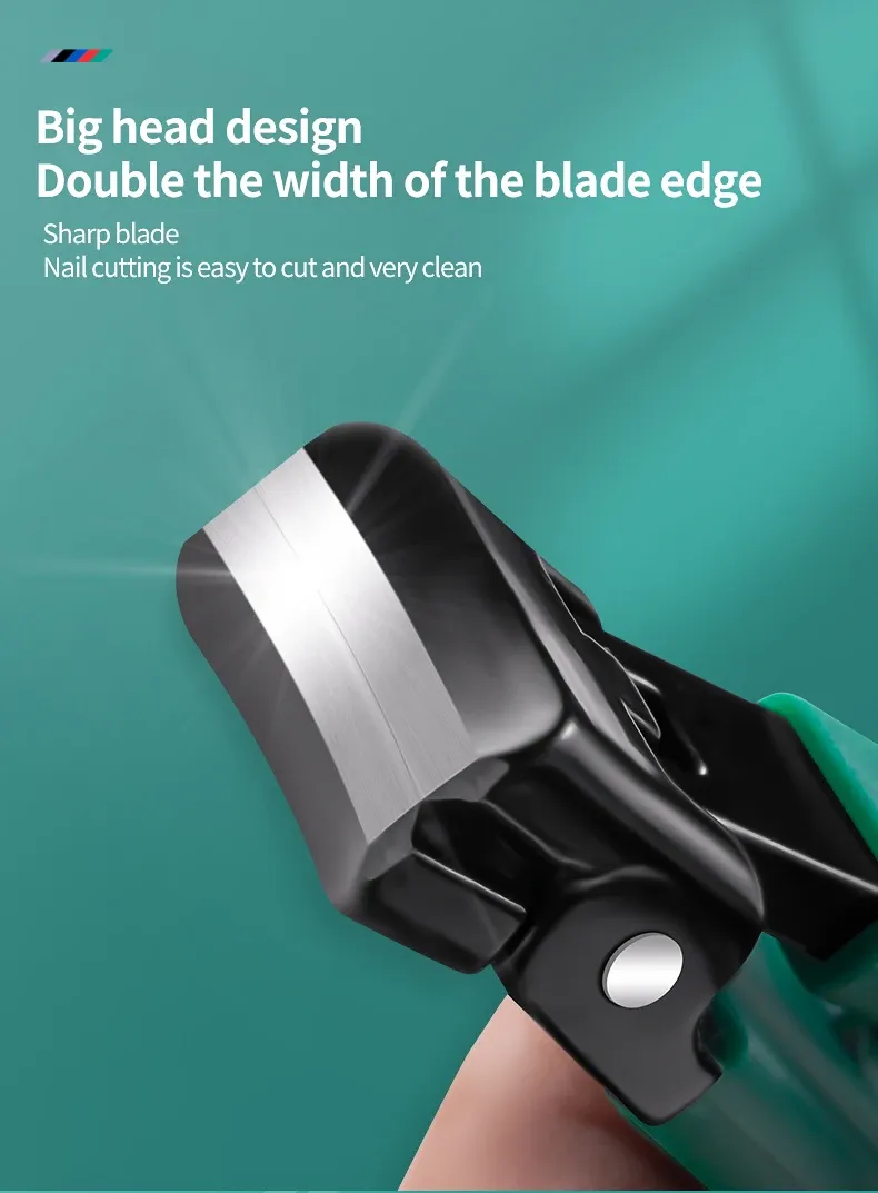 Coupe-ongles en acier inoxydable, détail de la mâchoire
