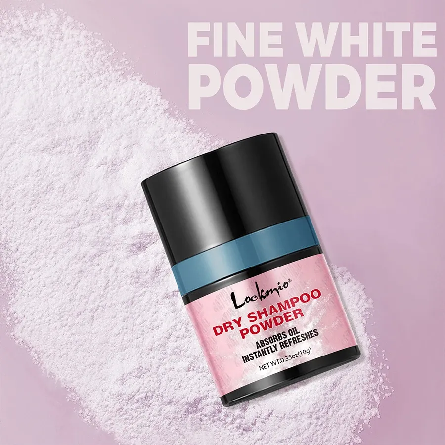 Lockmio Shampooing sec en poudre volumisant instantané, contrôle du sébum, cheveux plus légers et aériens, effet volume 2