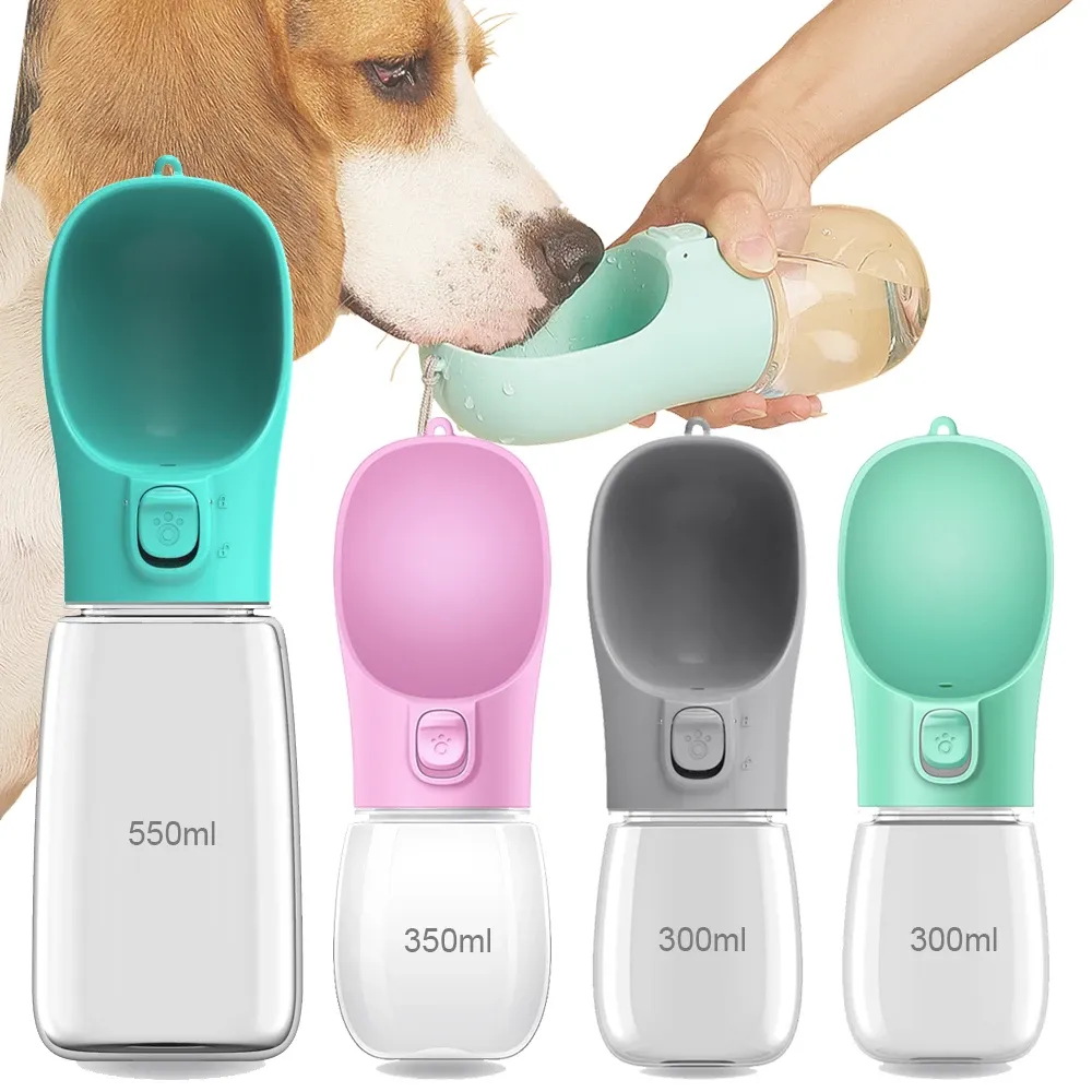 Bouteille d'eau étanche pour animaux de compagnie, bol d'alimentation pour chiens et chats, idéale pour le voyage et le plein air