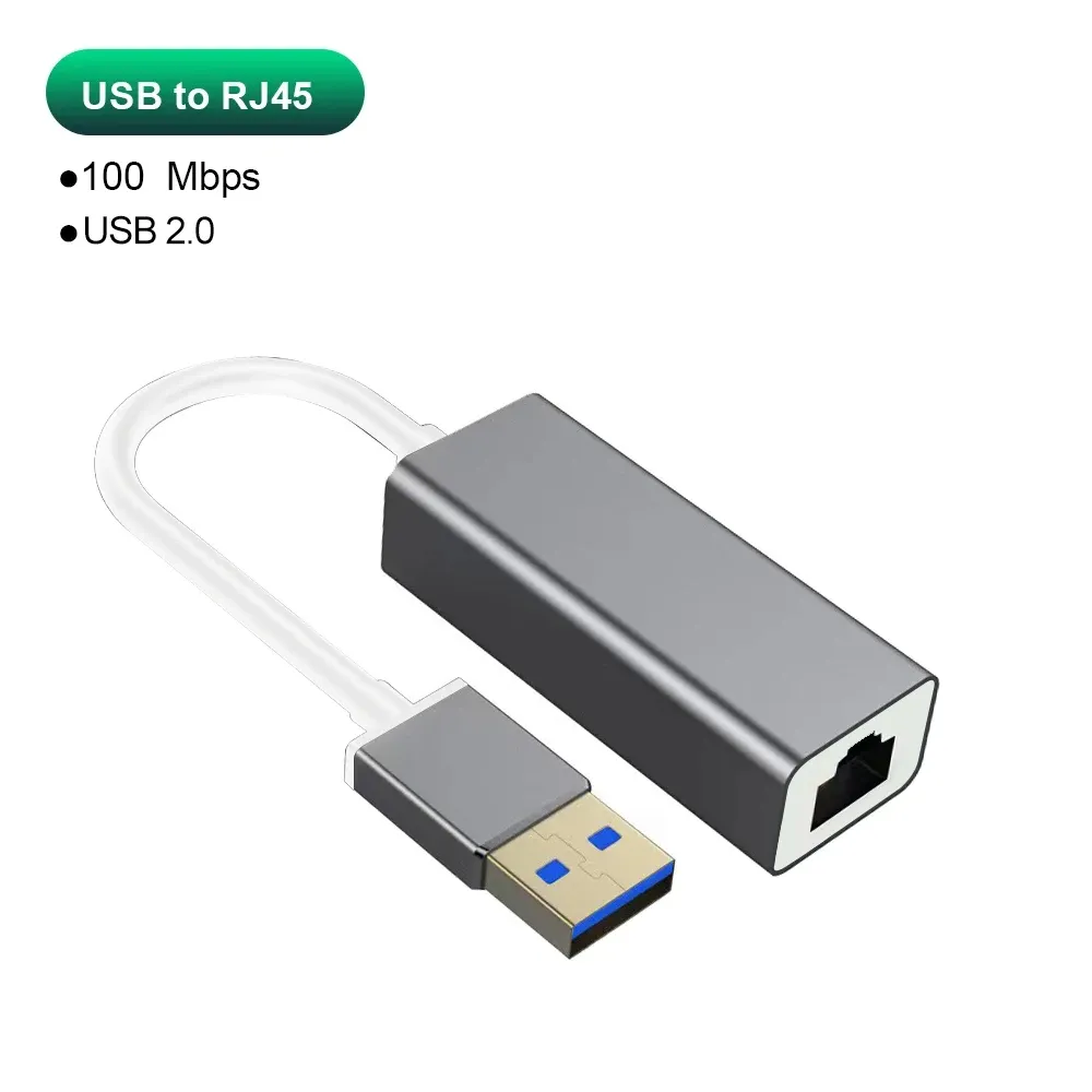 Adaptateur Ethernet USB-C connecté à un ordinateur