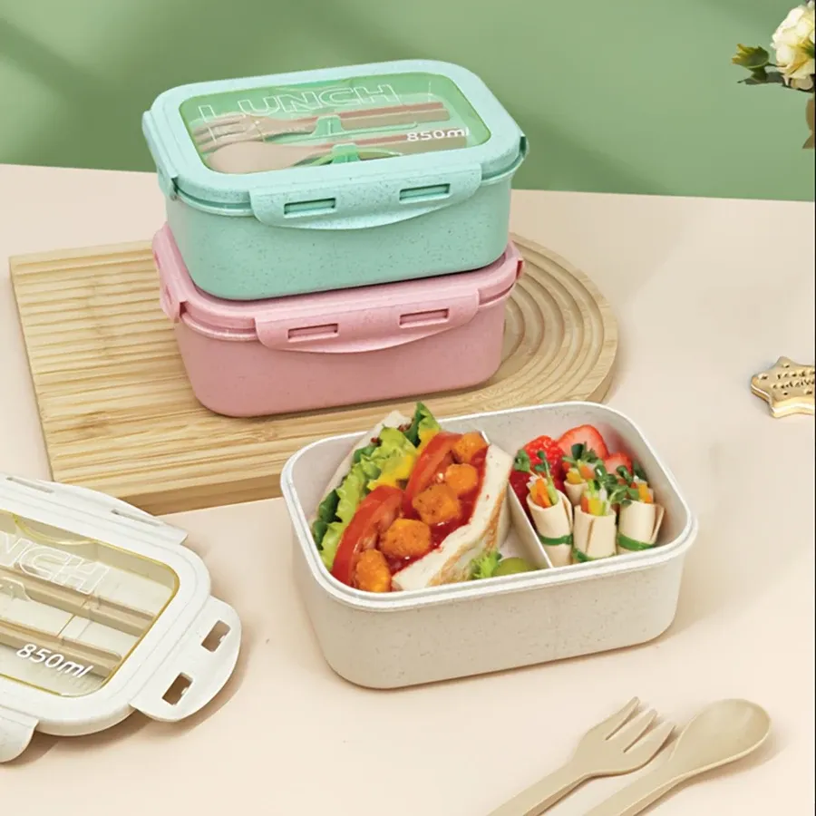Boîte à lunch en situation au quotidien