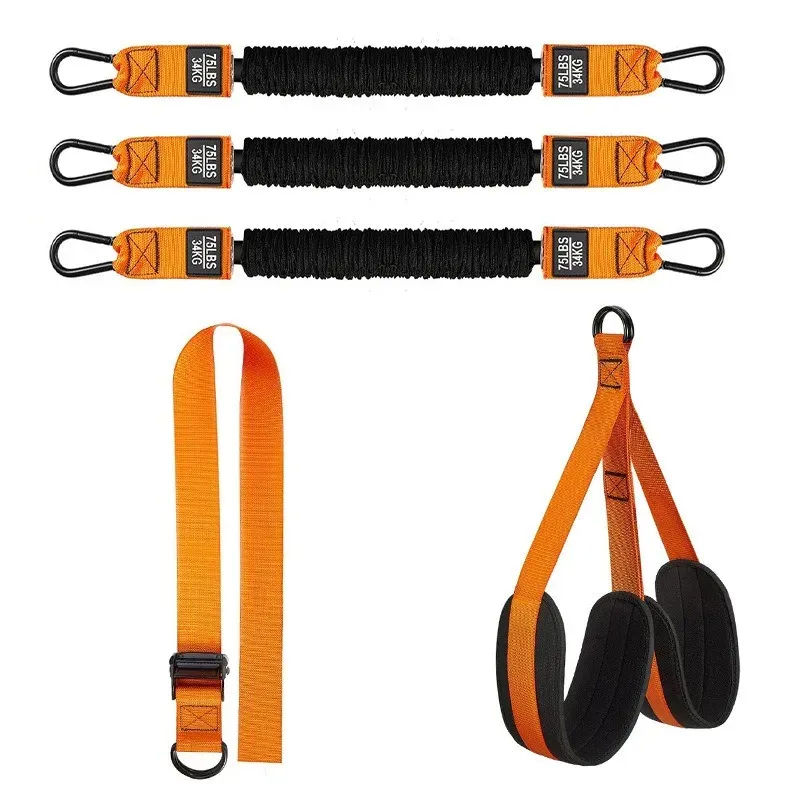 Ensemble de bandes d'assistance à la traction pour hommes et femmes, sangles de résistance pour entraînement suspendu et étirement du corps 15