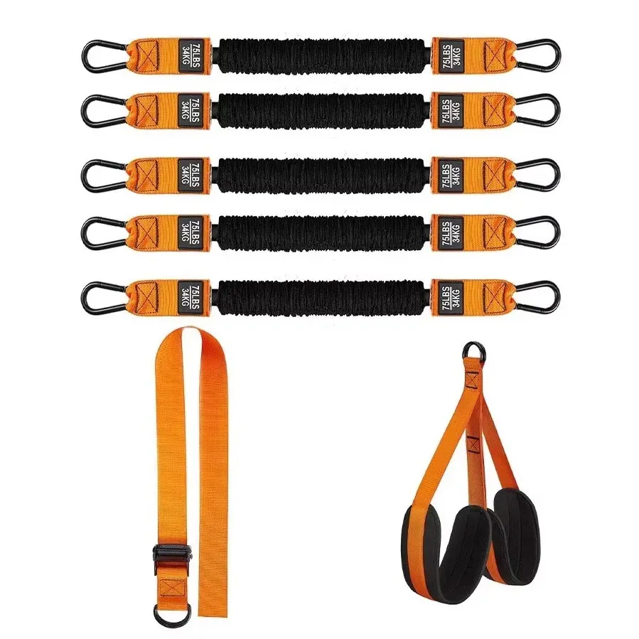 Ensemble de bandes d'assistance à la traction pour hommes et femmes, sangles de résistance pour entraînement suspendu et étirement du corps 18
